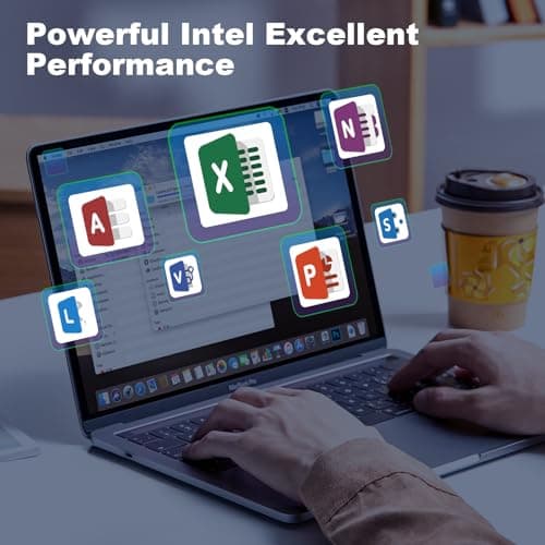 15.6" School Laptop,Compatible With Windows 11 Laptop Computer for Business ,8GB RAM 256GB SSD,Intel N4000, FHD 1920 x 1080 Screen,MS Office,WiFi,BT4,2xUSB3.0,Long Battery Life Student Computer