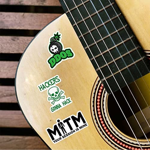50pcs Vinyl Waterproof Hacker Programmer Stickers for Laptop,Car Bumper,Luggage,Skateboard,Water Bottles,Computer,Phone, Kids Teens Adults for Stickers
