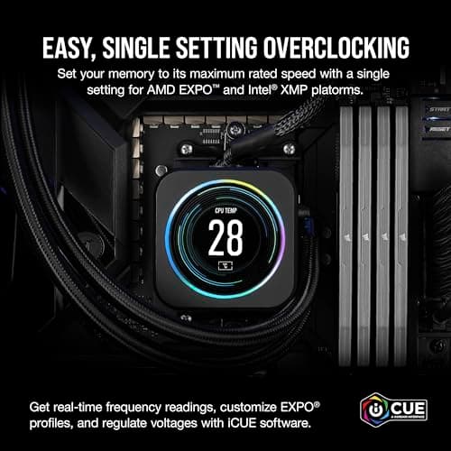 CORSAIR Vengeance DDR5 RAM 64GB (2x32GB) 6000MHz CL38-44-44-96 1.35V AMD Expo Intel XMP 3.0 Desktop Computer Memory – Gray (CMK64GX5M2B6000Z38)