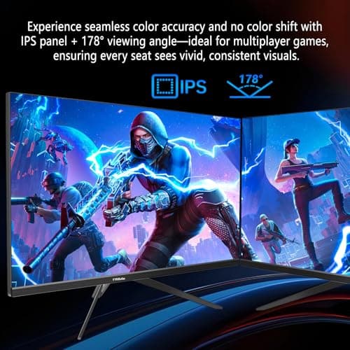 28 Inch 4K Gaming Monitor 144Hz 1ms，IPS Screen with HDR400, 100% sRGB，3840x2160 UHD, AMD FreeSync/G-Sync，PC Monitor for Gaming,Office,Type-C/HDMI/USB，VESA Mount, Bluelight Filter