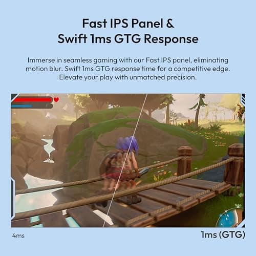 Pixio PX278 Wave Blue 27 inch 180Hz Refresh Rate FHD 1440p Resolution Fast IPS Panel 1ms GTG Response Time Blue Gaming Monitor with FreeSync