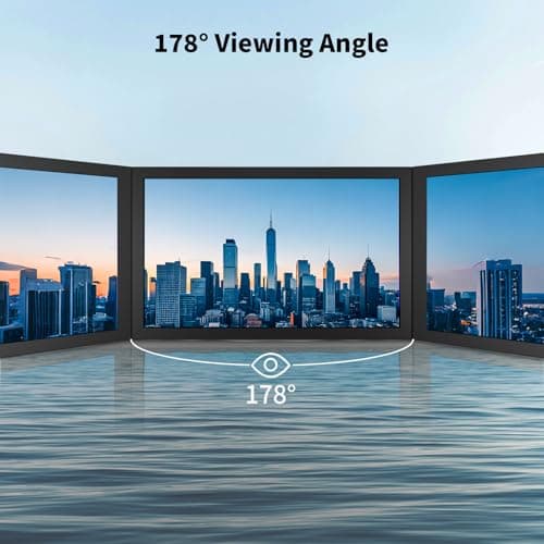 7 Inch Mini Monitor HDMI, Portable Vga Monitor with AV BNC 1024×600 LCD Screen with Built-in Speakers, 178° View Angle IPS, Multi-Function Mini Small Display for Raspberry Pi PC/TV/DVD/CVBS