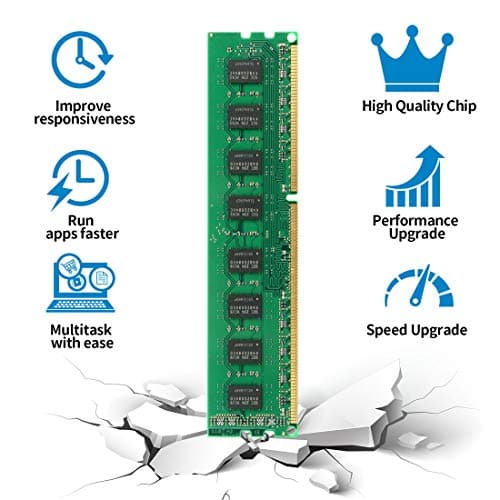 Motoeagle 8GB Kit (2X4GB) 2RX8 PC3-10600U DDR3 1333MHz DIMM RAM 4GB DDR3 10600 PC3 1333 UDIMM CL9 1.5V 240-Pin Desktop Memory
