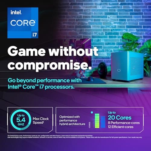Cooler Master NR2 Pro Mini ITX – Intel i7-14700F 2.1GHz (5.4GHz Turbo) | Gigabyte RX 7800 XT 16GB & B760I AORUS PRO | 32GB DDR5 6000MHz | 1TB Gen4 M.2 | WiFi | Windows 11 | 280mm AIO Gaming PC
