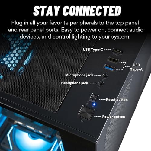 Panorama Gaming PC Desktop (NVD GeForce RTX 5080, Intel 24-Core i9-14900KF Processor, 96GB DDR5 RAM, 2x2TB Gen4 NVMe SSD, WiFi 6E, HDMI, Windows 11 Pro) Best 2025 Prebuilt Tower RGB Gamer Computer