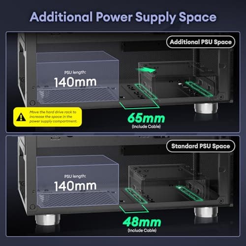 Aqua 3, Micro ATX Case, MATX PC Case with 3 X 120mm 3-Pin ARGB Fan Pre-Installed, Panoramic View Tempered Glass Front & Side Panel, with Type C Port, Black