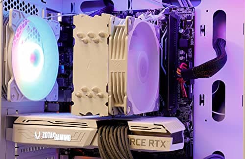 ViprTech Ghost Gaming PC - AMD Ryzen 5 5600 (4.4Ghz Turbo), RTX 3060 12GB, 16GB DDR4 3200, 512GB NVMe SSD, VR-Ready, Streaming, WiFi, RGB, Windows 11, Desktop Computer Tower, White