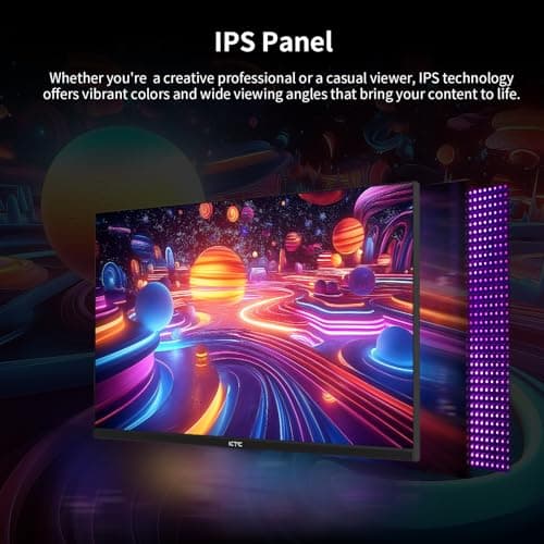 24.5 Inch 100Hz IPS Computer Monitor - FHD(1920 x 1080P), Anti-Blue Light Screen, 126% sRGB, 16.7M, Support FreeSync and GSync, PC Monitor for Casual Gaming and Working