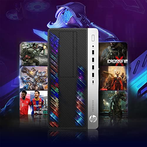 HP Gaming PC Desktop Computer - Intel Quad I5-7500 up to 3.8GHz, GeForce GTX 1660 Super 6G, 32GB DDR4 Memory, 128G SSD + 3TB, RGB Keyboard & Mouse, WiFi & Bluetooth 5.0, Win 11 Pro (Renewed)