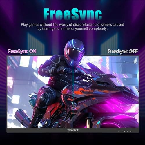 24 Inch Gaming Monitor with 165hz/144hz, IPS 1ms, FHD 1080p and HDR 10 | PC Computer Monitor with 105% sRGB, Bluelight Filter, 2 HDMI & 1 DP Port, Support Freesync and Wall Mounted