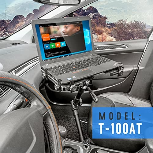 AA-Products T-100AT Aluminum Vehicle Notebook/Laptop/Netbook Computer Mount Holder for Trucks-Vans-Cars-SUVs