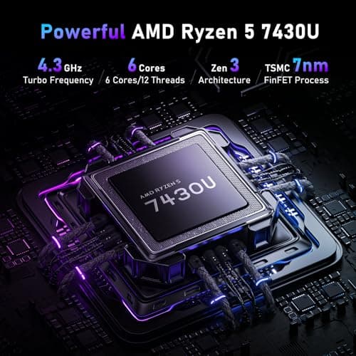Gaming Laptop,15.6 Inch Laptop Computer,16GB RAM 1TB SSD,AMD Ryzen 5 7430U (up to 4.3Ghz,Beat 5700U),AMD Radeon Graphics,15.6”FHD 1920 * 1080 Display,WiFi 5,BT5.0,Backlit Keyboard