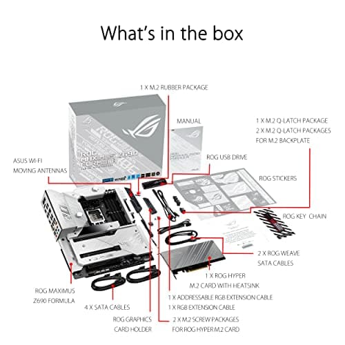 ASUS ROG Maximus Z690 Formula ATX Motherboard with Water Cooling, WiFi 6E, PCIe 5.0, DDR5, Thunderbolt 4 - For Intel 12th Gen CPU