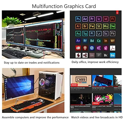 Geforce GTX 750 Ti 4GB Graphics Card, GDDR5 128-bit, DVI, HDMI, VGA, Low Profile, Video Card PC, GPU, PCI Express x16