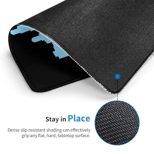 Chicago City Flag Skyline Mouse Pad, Laptop Office Desk Accessories Wireless Mouse Pad Mouse Pad Non-Slip Water Resistant Desk Mat Premium Computer Accessories, Black