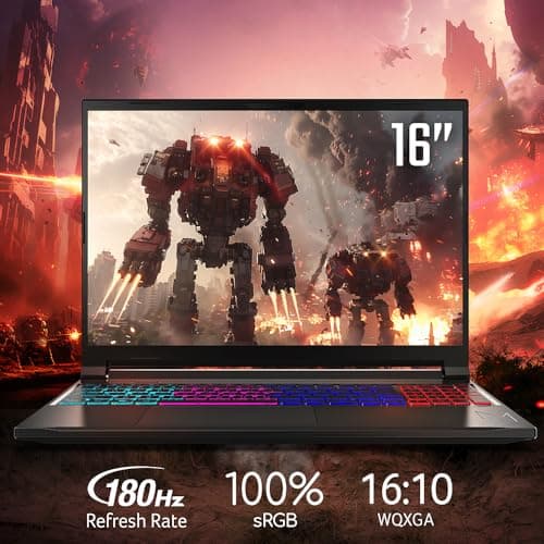 Acer Nitro V 16S AI Gaming Laptop | AMD Ryzen 7 260 Processor | NVIDIA GeForce RTX 5060 Laptop GPU (572 AI Tops) | 16" WUXGA IPS 180Hz Display | 32GB DDR5 | 1TB Gen 4 SSD | Wi-Fi 6 | ANV16S-41-R2AJ