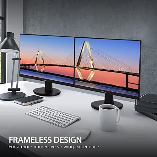 ViewSonic VS2247-MH 22 Inch 1080p Monitor with 100Hz, FreeSync, Thin Bezels, Eye Care, HDMI, VGA Inputs for Home and Office