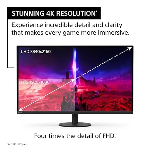 Sony INZONE M9 II 27” 4K UHD (3840 x 2160) 160Hz Full Array LED 1ms GtG NVIDIA G-SYNC Gaming Monitor, DisplayHDR 600, Built-in Speakers, DisplayPort 2.1 (UHBR10) /VRR HDMI 2.1-3 Year Limited Warranty