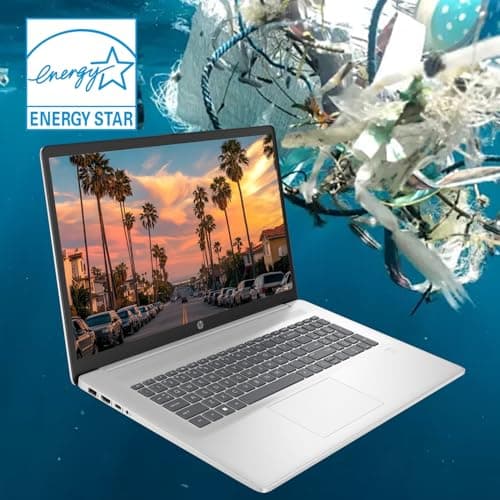 HP 17t Laptop, 17.3" HD+ Touchscreen, Intel Core i5-1135G7 Processor 2.4GHz to 4.2GHz, 16GB RAM, 512GB PCIe SSD, Webcam, Wi-Fi 6, Backlit Keyboard, Windows 11 Home, Silver