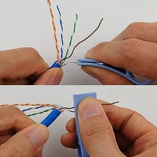 6 Pcs Wires Pair Separator Tools, Plastic Engineer Wire Straightener, Plastic Network Cable Untwist Tool, Network Wire Stripping Tool for CAT5 CAT5E CAT6 CAT7