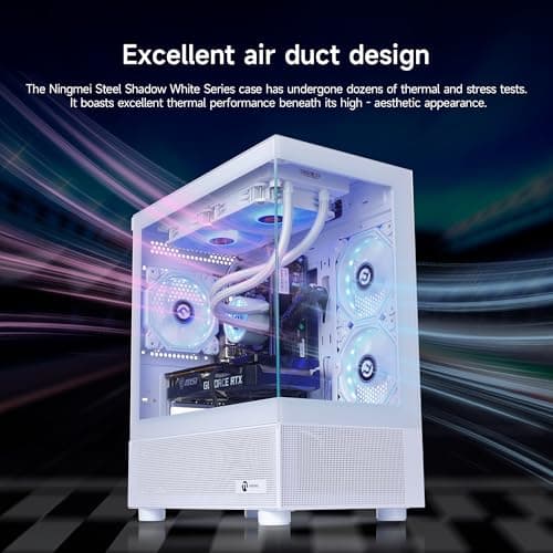 Gaming PC Desktop,AMD Ryzen 7 5700X 8 core 3.4GHz(up to 4.6GHz),GeForce RTX 4060 8GB,32GB DDR4 RAM 3200MHz,1TB NVME SSD,650W PSU, Windows 11 Home 64-bit,White