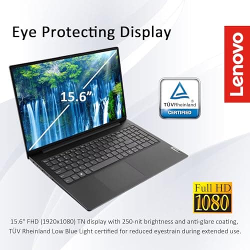 Lenovo V15 Business Laptop with Microsoft Office, Intel 6-core Processor(Up to 4.4 GHz), 15.6" FHD Display, 36GB RAM, 1TB SSD, Ethernet Port RJ-45, Wi-Fi 6, Windows 11 Pro, Copilot AI-Ready, WOWPC USB