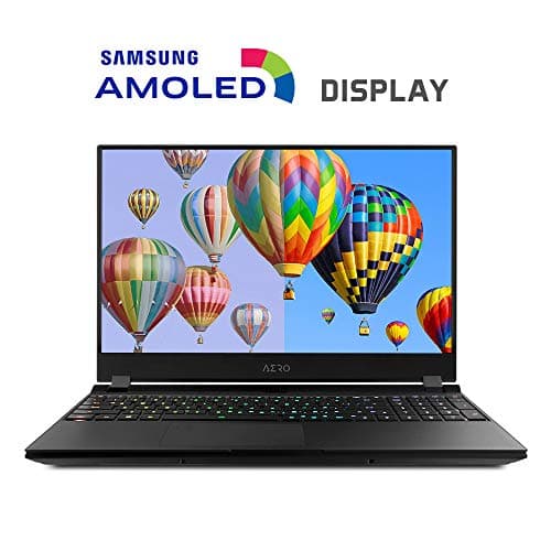 GIGABYTE AERO 15 OLED XA-7US5130SP 15" Thin Bezel Samsung UHD Amoled, i7-9750H, NVIDIA GeForce RTX 2070, Samsung 16GB RAM, 512GB Intel 760P SSD, W10 Pro, RGB KB, 94W Ultra Slim Laptop