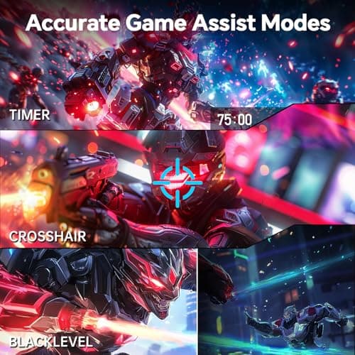 24.5 inch 400Hz 240Hz Gaming Monitor | Fast IPS 1ms | FHD 1080P Monitor | HDR 400 128% sRGB | HDMI x2, DP x2 |Tilt Adjustability Silver-Gray VESA 360Hz Monitors H25X7