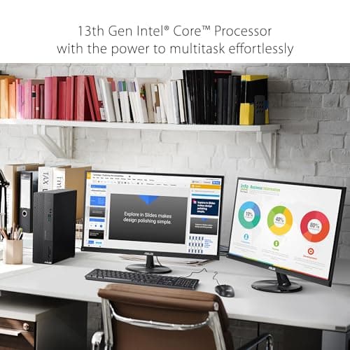 ExpertCenter D5 Small Form Factor Desktop PC, Intel Core i5-13400, 16GB DDR4 RAM, 1TB PCIe SSD, Windows 11 Pro, Black, D500SE-AS504