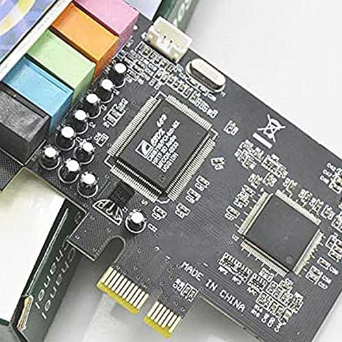 5.1 Internal Sound Card for Windows 10 with Low Profile Bracket, 3D Stereo PCI-E, CMI8738 Chip 32/64 Bit Sound Card PCI, Photo color (500154344)