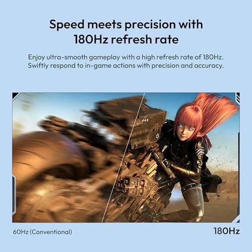Pixio PX278 Wave Blue 27 inch 180Hz Refresh Rate FHD 1440p Resolution Fast IPS Panel 1ms GTG Response Time Blue Gaming Monitor with FreeSync