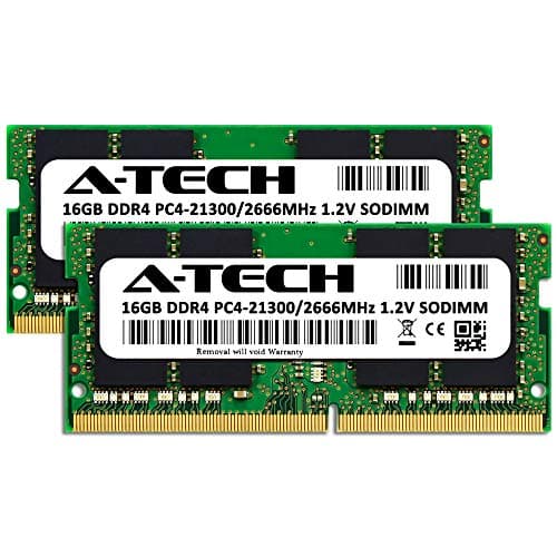A-Tech 32GB Kit (2x16GB) RAM for Apple iMac & Mac Mini (2018, 2019 & 2020) | DDR4 2666 MHz SODIMM PC4-21300 / PC4-21333 260-Pin SO-DIMM Memory Upgrade