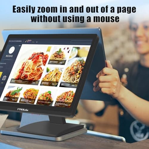 24 Inch Touchscreen Monitor, IPS FHD 1080P Touch PC Display, 100Hz, LED Backlit Multi-Touch Monitor, VESA, HDMI & VGA & USB Computer Touch Screen for Gaming, Business, Warehouse, Bar, Gym
