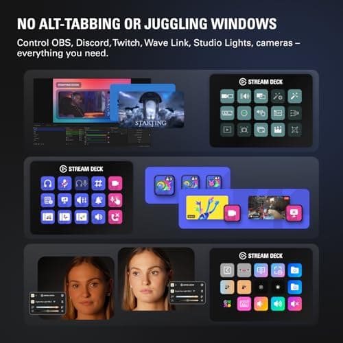 Elgato Stream Deck MK.2 – Studio Controller, 15 macro keys, trigger actions in apps and software like OBS, Twitch, ​YouTube and more, works with Mac and PC