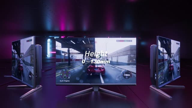 SANSUI 27 inch WQHD 180Hz Gaming Monitor 1440P-AMD FreeSync 1ms DCI-P3 93% Fast IPS Computer Monitor,Height Adjustable Vertical/Horizontal Rotating, 2×DisplayPort/HDMI 丨HDR丨Low Motion Blur