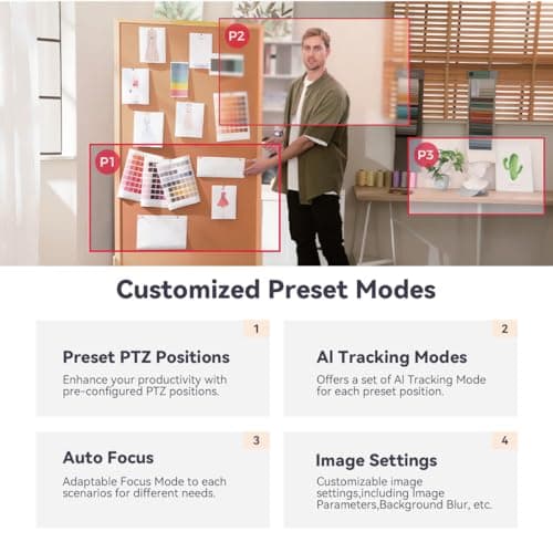 OBSBOT Tiny 2 Lite AI-Powered 4K UHD PTZ Webcam,1/2" CMOS 4X Digital Zoom AI Auto Tracking with Auto Zoom Gesture Control 2.0, LiveStream for Game/Meeting/Online Educate, W Mini Tripod