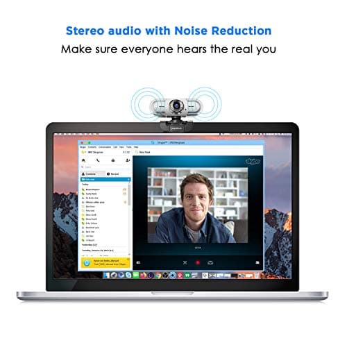papalook PA452 Full HD 1080P Webcam with Microphone, Plug and Play USB Web Camera 65° View Angle for PC Computer Laptop Video Calling Online Class YouTube Zoom Meeting Teams, Compatible with Windows
