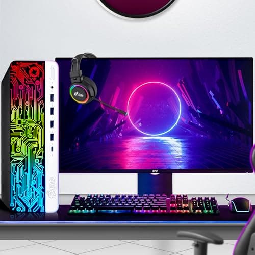 BTO Windows 11 Pro Gaming Desktop PC HP G3 RGB – Intel i5 6th Gen Processor, 16GB DDR4 Ram, 512GB SSD, NVIDIA GeForce GT 1030 DDR5, 22-inch Monitor – Wi-Fi – Computer Tower for PC Gamer (Renewed)