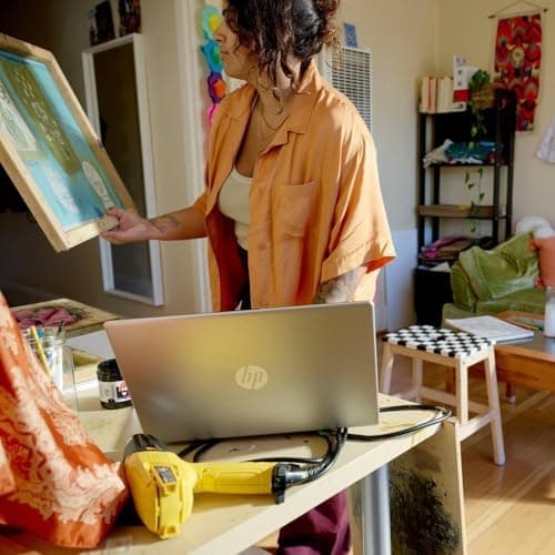 HP Latest 15" Laptop, Intel Celeron N4120 Quad-core Processor, 32GB RAM, 1TB SSD, 15.6" HD Micro Edge LED Display, Fast Charge, SD Card Reader, Windows 11 Pro, WOWPC Recovery USB (Renewed)