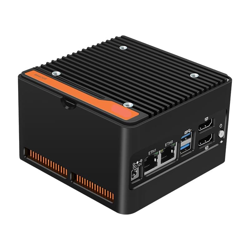 N355 Mini PC 4-Bay NAS Server Pocket Host X86 P6 Lake-N355(Upgraded intelN305) 4M.2 NVMe Expansion Slots, DDR5 4800MHz, Dual 2.5G Network Cards (NO RAM NO SSD)