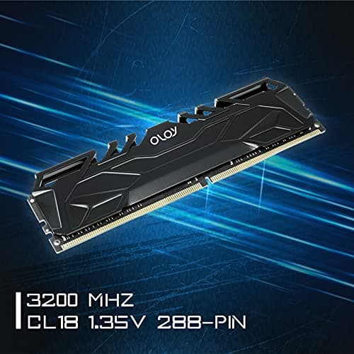 OLOy DDR4 RAM 32GB (2x16GB) 3200 MHz CL16 1.35V 288-Pin Desktop Gaming UDIMM (MD4U163216BJDA)