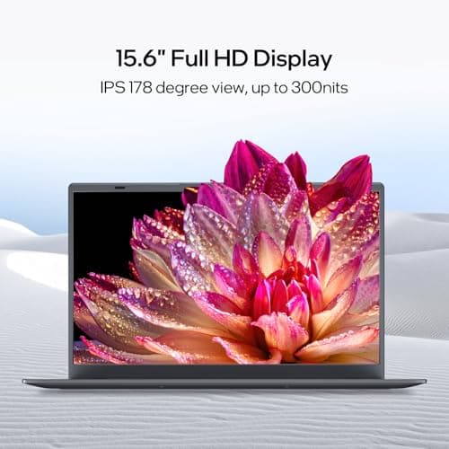 Laptop Computer 15.6 inch, Intel Quad Core N95, 12GB LPDDR5 RAM 1TB NVMe SSD Laptop with FHD IPS Display, WiFi 5, BT5.0, USB Type C and Fingerprint, 2 Years Warranty, Windows 11 Pro