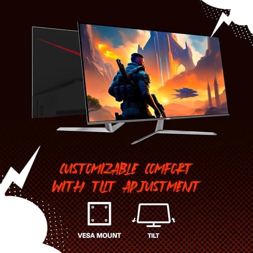 AOC Q32G11ZNE 32" Frameless Gaming Monitor QHD 2560 x 1440, 240Hz, 0.5ms Response time, HDR Ready, Console Gaming Ready, 3-Year Zero Dead Pixel Guarantee, Black