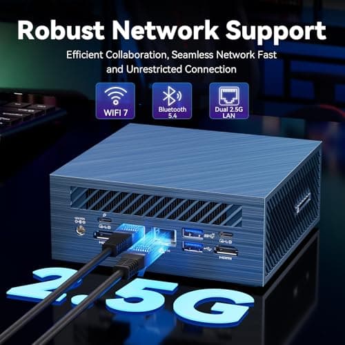GEEKOM IT1 Mega AI Mini PC with Dual LAN,Intel Core Ultra 5 125H (14C/18T,Up to 4.5Ghz),32GB DDR5 5600 RAM 1TB M.2 NVMe SSD Mini Computer,ARC GPU Mini Desktop/AI NPU/WiFi 7/BT5.4/8K/USB4.0/Windows 11