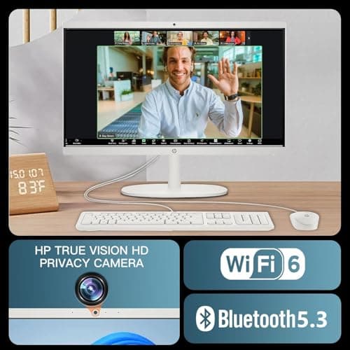 HP 22" FHD All-in-One Desktop PC • Latest 2025 Model – Exclusive Back-to-School Limited Edition • 64GB RAM • 2.5TB Storage (2TB SSD + 512GB External HD) • 13th Gen Intel Quad-Core CPU • Windows 11