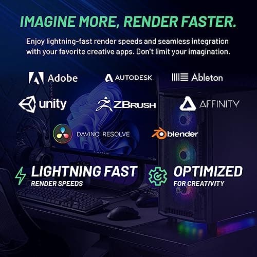 Skytech Gaming Shadow Gaming PC Desktop – AMD Ryzen 7 5700X 3.4 GHz, NVIDIA RTX 4060, 1TB NVME SSD, 16GB DDR4 RAM 3200, 600W Gold PSU, 11AC Wi-Fi, Windows 11 Home 64-bit,Black