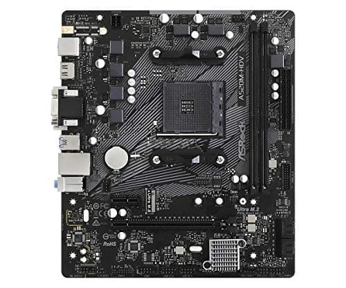 ASRock A520M-HDV Supports AMD AM4 Socket Ryzen™ 3000, 4000 G-Series and 5000 and 5000 G-Series Desktop Processors Motherboard, 32 GB memory storage