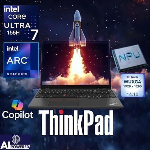 Lenovo ThinkPad E16 G2 Business Laptop Computer, Intel 16-Core Ultra 7 155H (Beat i7-13705H), 64GB DDR5 RAM, 2TB PCIe SSD, 16" FHD+, WiFi 6E, Backlit Keyboard, Fingerprint Reader, W11 Pro, Vent-Hear