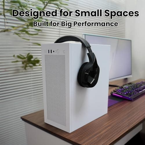 Zalman CUBIX Compact Mini Tower mATX ITX PC Case, Micro-ATX/Mini-ITX/DTX, SFF Small Form Factor SFX HTPC Computer Chassis, USB 3.0, White