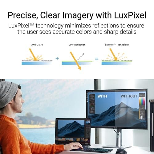 ASUS ProArt Display 27” 5K HDR Professional Monitor (PA27JCV) - 5K (5120 x 2880), IPS, 99% DCI-P3, 100% sRGB, ΔE < 2, USB-C PD 96W, Calman Verified, Color Accurate, Auto KVM, LuxPixel, 3 yr Warranty
